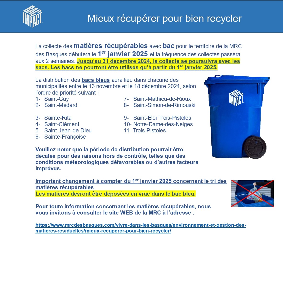 Mieux récupérer pour bien recycler